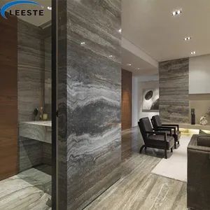 Silver Travertine Slab Grey Travertine Slab Color Wood Origin China Size 600x600mm Thickness 18mm HS Code 68029190 Trademark - Image 5