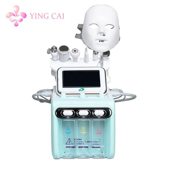 Hot Selling Facial Cleansing Microdermabrasion Machine Oxygen Hydro Microdermabrasion Facial Machine 6 in 1 H2O2 Facial Machine - Image 1