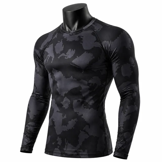 Custom Compression Shirt Manufacturer Long Sleeve Rash Guard Sportswear Supplier Premium Gym & Fitness Apparel - Image 3