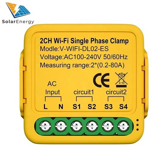 SLS 2 Channel Smart Energy Meter Clamp for Solar System Consumption Monitor - Image 1