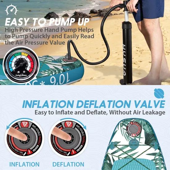 Durable Inflatable Paddle Board Set for Surfing and Yoga - Image 5