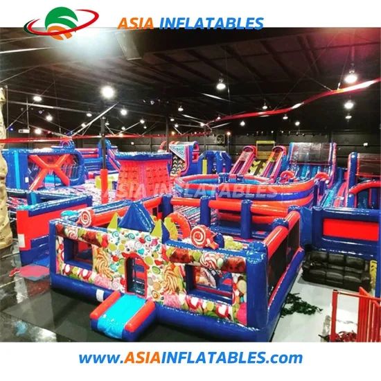 Commercial Bouncy Castle Outdoor Adventure Obstacle Course Inflatable Amusement Playground - Image 2