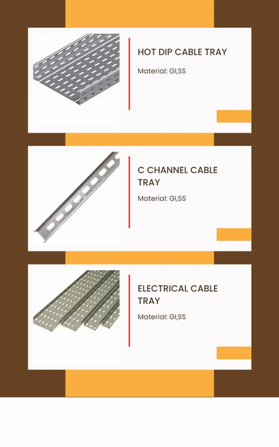 Hot Dip Gi Ladder Type Cable Tray Type Perforated Thickness 1.6 mm Shape Rectangular Tray Width 150 mm Tray Length 2500 - Image 5