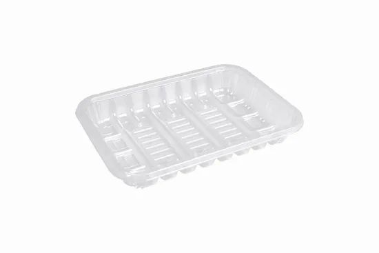 Black and Transparent Pet Plastic Fresh Fruit Vegetable Packing Tray Stackable Perfect Quality Fresh Food Packing Tray - Image 4