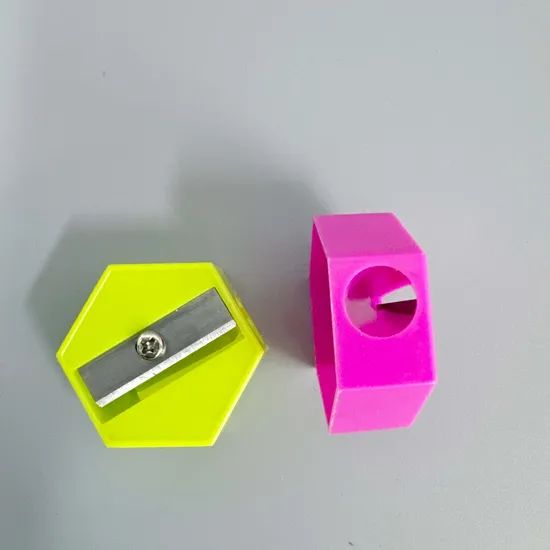 School Mini Hexagonal Handheld Portable Colored Manual Plastic Pencil Sharpeners - Image 5