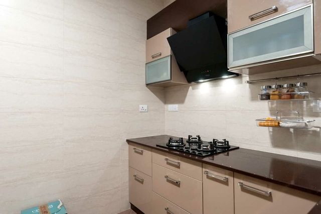 Modern Semi Modular Kitchen Services Finish Gloss Material Wooden Brand Magical Designs Kitchen Shape Straight Service Location Type - Image 8