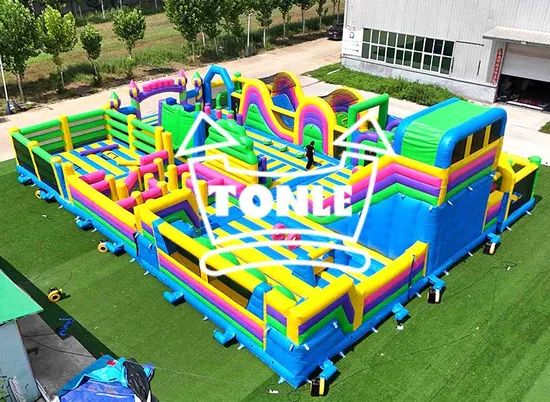 Custom Commercial Outdoor Games Inflatable Obstacle Course Inflatable Amusement Park for Sale - Image 5