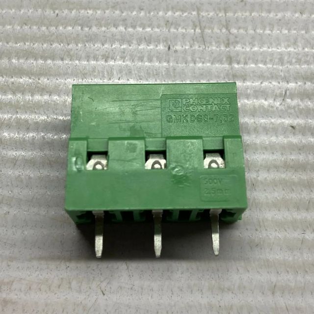 1731734    Fixed Terminal Blocks Color Green Series Gmkds Height 23 Mm Pitch 7.62 Mm Length 11.2 Mm Unit Weight: 6.57 g Unit Weight 6.570 - Image 1