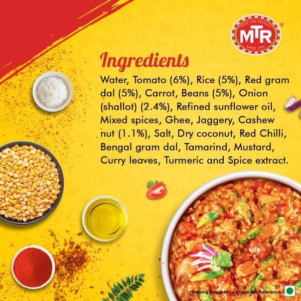 MTR Authentic Indian Lemon Rice 250g | Ready-to-Eat Bulk Rice Meals | Vegetarian, Preservative-Free, Wholesale Distributor Packs - Image 4