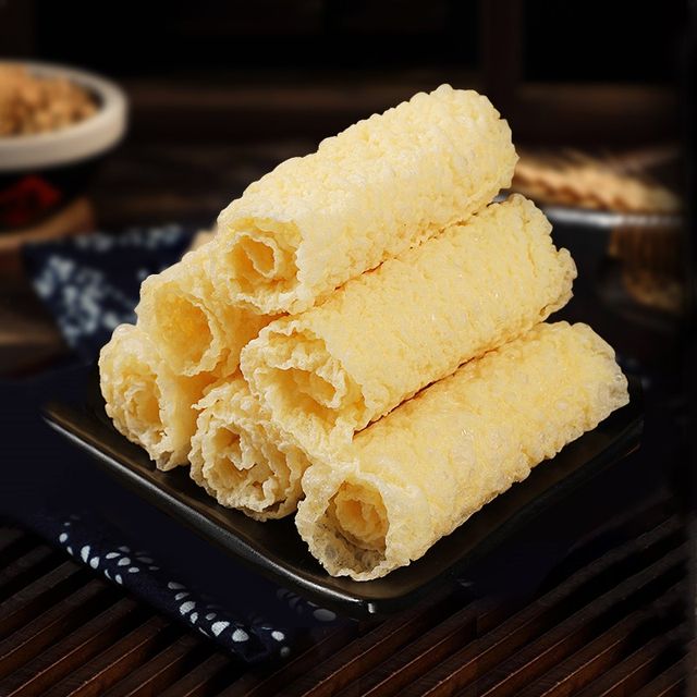 HACCP Certified Deep Fried Bean Curd Skin Roll Golden Fried Dry Bean Curd Sheet Roll - Image 4