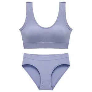 Chic Women's Seamless Lingerie Sets for Active Comfort Origin China Gender Women Age Group Adults HS Code 6212101000 Pattern Pure - Image 3