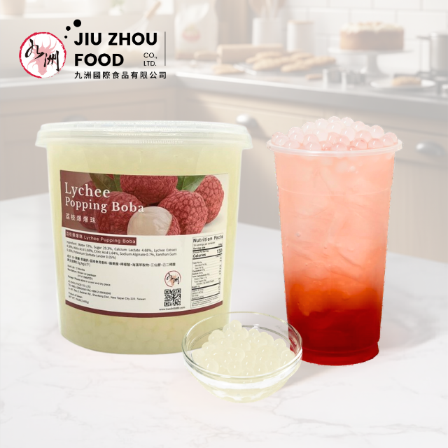 Fruit Popping Boba Bubble Tea Topping 3.4kg Bottle - Image 1