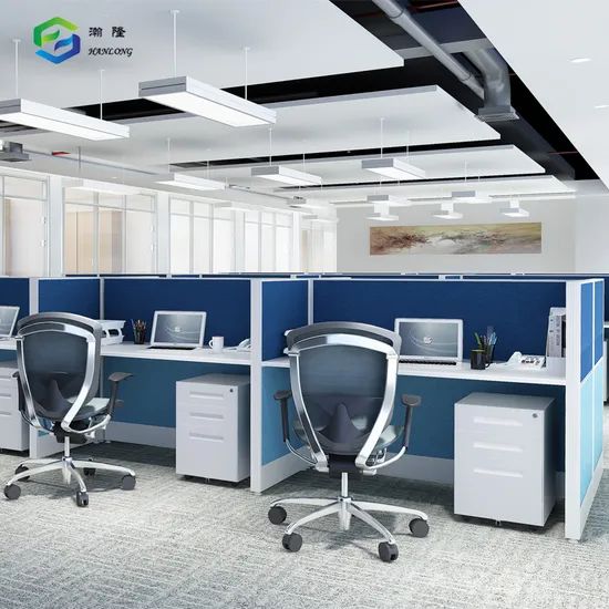 Partitioned Work Desk Modern Call Center Office Workstations Cubicles - Image 3