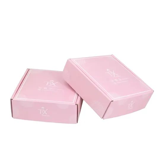 Custom Printed Gradient Pink Corrugated Mailer Box Shipping Packaging Carton - Image 3