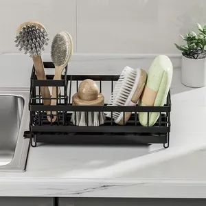 Sponge Rack, Kitchen Sink Storage Rack, Hanging or Floor-Standing Kitchen Storage Rack, Metal Vertical Storage Rack - Image 5