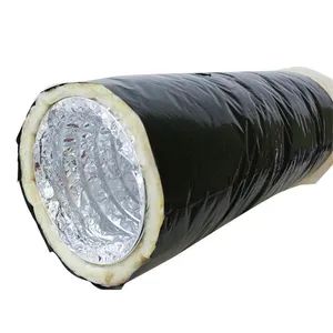 Glass Wool 20in R8 Round AC Aluminum Insulated Flexible Duct with ...