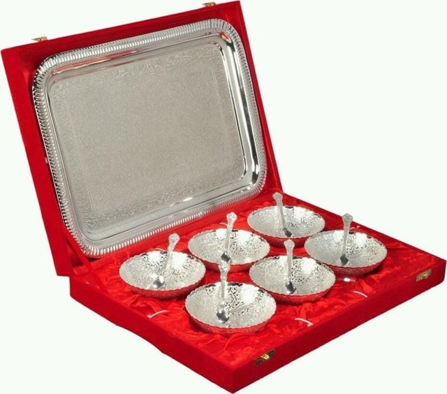 Silver Decorative Items In Metal Color Silver Material Brass Metal Country of Origin Made in India Size/Dimension As per the - Image 11