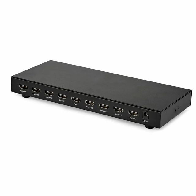 8 Port  Cabonix  HDMI Video Splitter Audio Amplifier Color Black Brand Carbonix Features Durable Number of Outputs 8 - Image 2