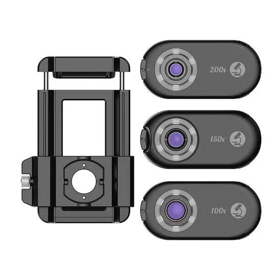 Smartphone Pocket Microscope 200X Magnificationwith Built in LED and UV Flashlight - Image 3