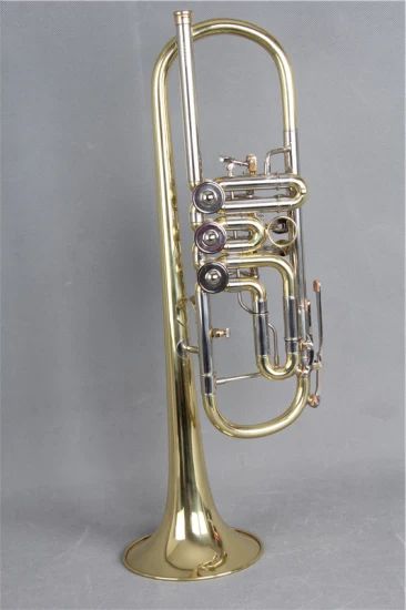 High Grade Rotary Trumpet (TR-400L) / Brass Instrument Trumpet - Image 1