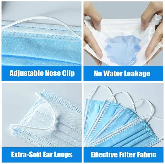 Custom Disposabel Protective 3ply Nonwoven Earloop Dust Face Mask - Image 6