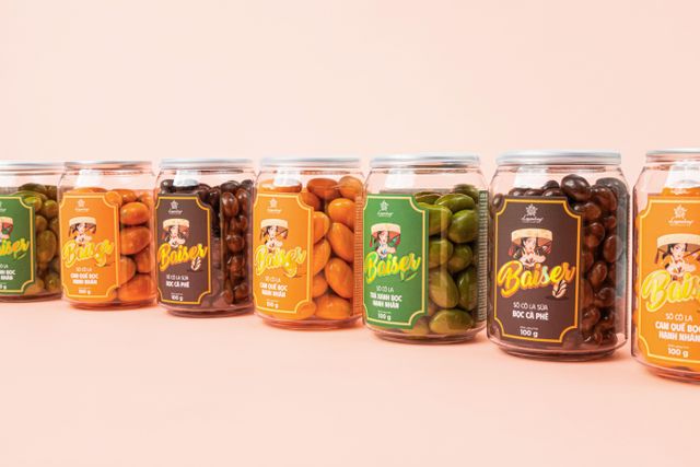 BAISER Collection Sugar Free Cinnamon Coated Almond Chocolate Premium Quality 100gr Made Vietnam for Wholesale - Image 2