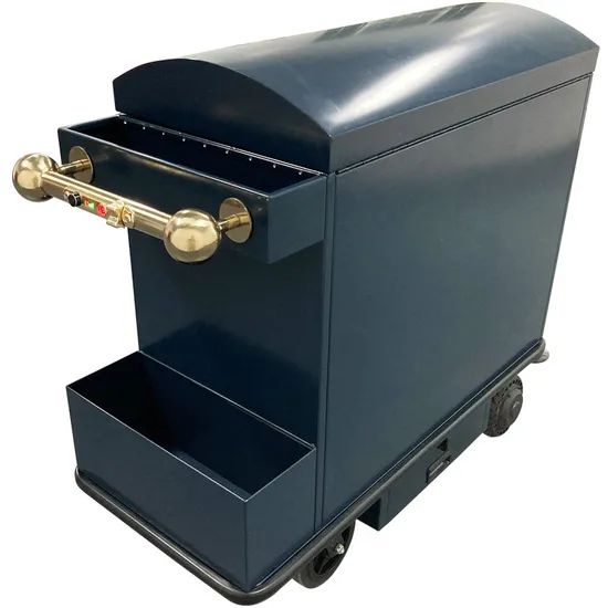 Custom Modern Metal 4-Wheel Hotel Luggage Cart Motor 300W Net Weight 80kg Model NO. NK-206 Controller 24V30A Max Capacity 300kg - Image 1
