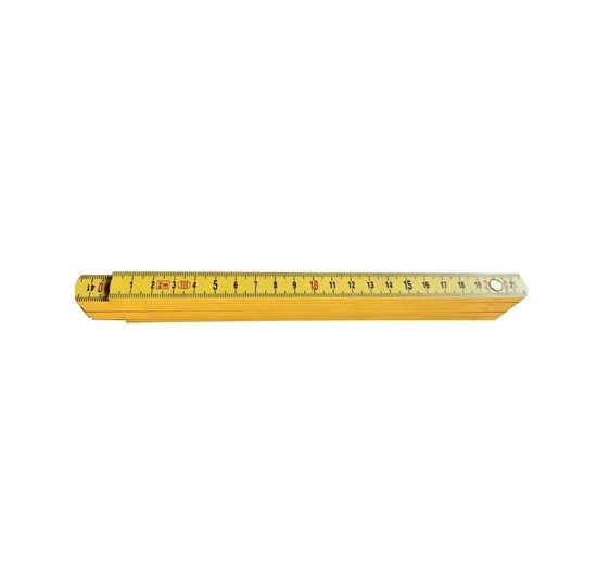 1m/2meter Yellow Color ABS Plastic Folding Ruler Accuracy 1mm Range 0-200cm Model NO. WF06 HS Code 90178000 Precision - Image 5