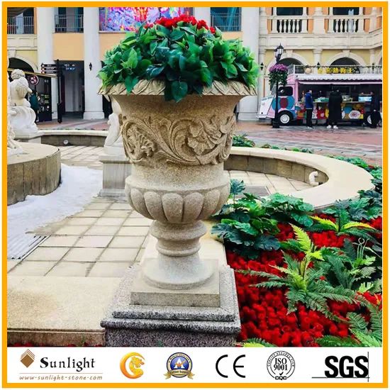 Natural Stone (Marble/Granite) Flower Pot/Vase Shape Round Size Customize HS Code 6803009000 Use Type Floor Type Origin Xiamen China - Image 5