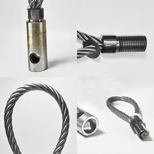Stainless Steel Wire Rope Threaded Lifting Loop for Precast Construction Elements - Image 4