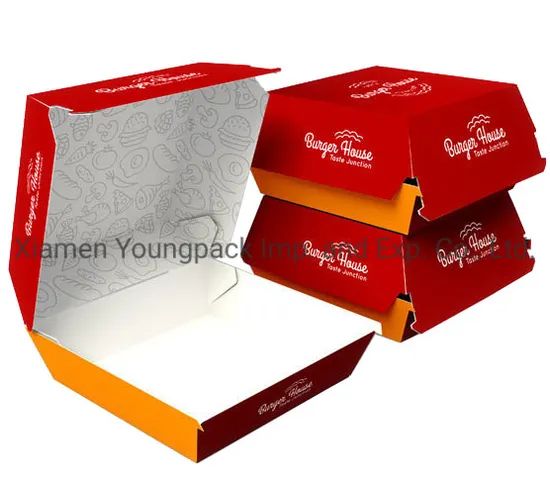 Customized Disposable Mini Hamburger Packaging Box Custom Burger Boxes - Image 5