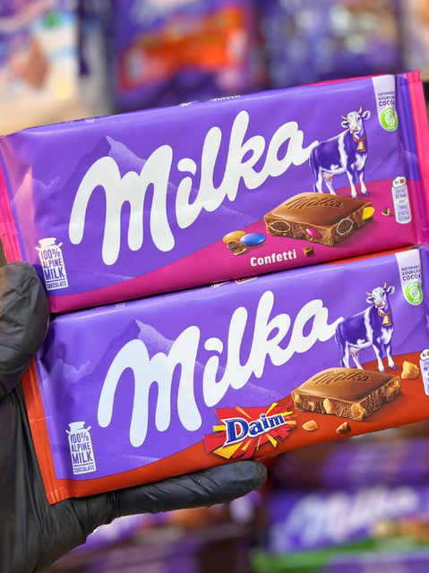 Best Chocolate Brands Milka 100% Alpine Milk Chocolate Collection 90g For Sale - Image 3