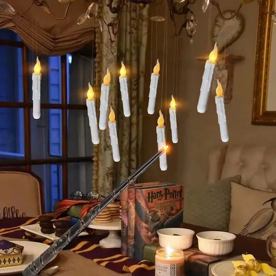 Cross-Border Hot-Selling Floating LED Magic Wand Candle - Halloween Home Decor - Image 2