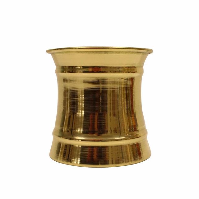 Brass Panchapatra Set Size Medium Shape Round Color Golden Finish Glossy Set Content 2 Material Brass Usage/Application - Image 4