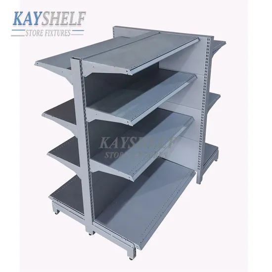 Double Side Convenience Store Fixture Display Shelf Racks Gondola Shelving - Image 2