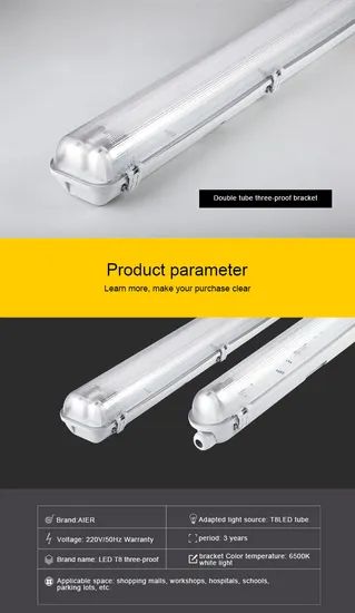 Durable Weatherproof LED T8 Triproof Lighting Fixture for Aquariums - Image 6