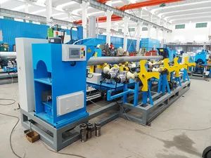 CNC Two Stations Metal Pipe Grooving Machine Voltage 380V Condition New Model NO. 200 Trademark Soar Certification CE Pipe Size 42-250mm - Image 1