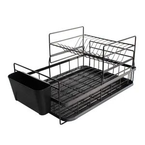 Kitchen Storage Holders Dish Rack Sets 3-5PCS Origin China Capacity 2tiers Shape Rectangular Folded Detachable HS Code 7909000000 - Image 2