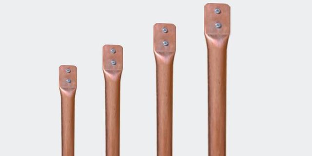 Copper Bonded Pressed Earthing Pipe Length 4 – 10 Ft Brand Excel Earthings Length Of Rod 4 - 10 Feet Thicknesss 100 micron or - Image 1