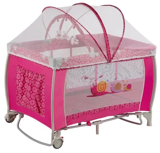 Baby Bed Playpen Mosquito Net, Rocking Bar HS Code 9403 Origin China Condition New Style American Color Multicolor Customized - Image 3