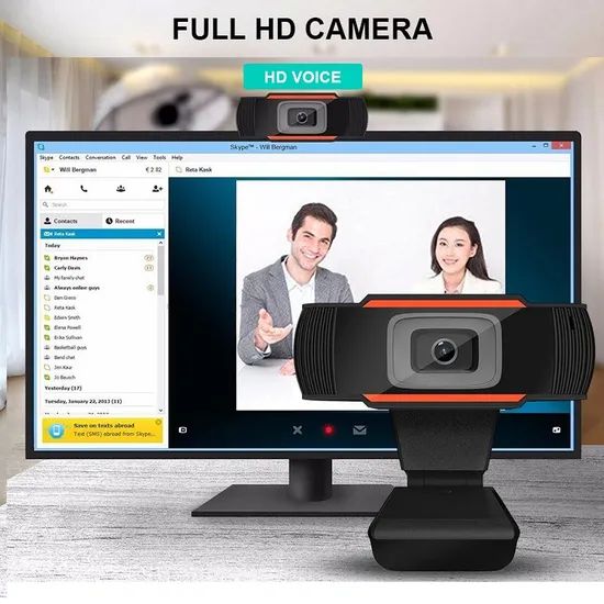 USB Webcam Computer PC Camera with Microphone 1080 Video Support - Image 5
