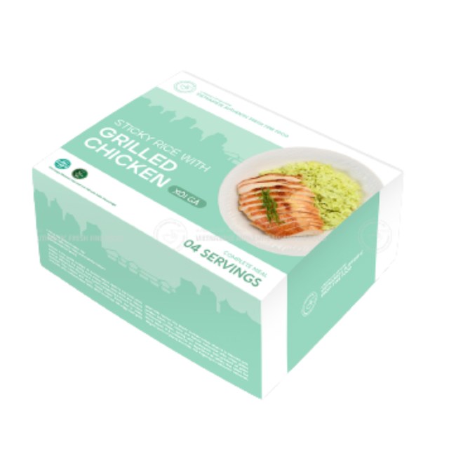 Sticky Rice With Grilled Chicken High Quality Instant 5 Serving In 1 Box Safe Food Ppe Trays From Vietnam Manufacturer - Image 5