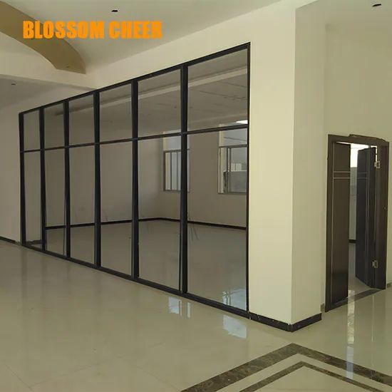 Sleek Modern Aluminum Glass Office Partition Wall Solutions Color Black Style Modern Model NO. BC1865 Security Rating A HS Code - Image 6