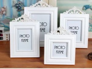 Custom Multi-Size Solid Wood Picture Frame MOQ 240PCS Color White Style Modern Trademark JS One Set 4 PCS Condition New HS Code 4911999 - Image 1