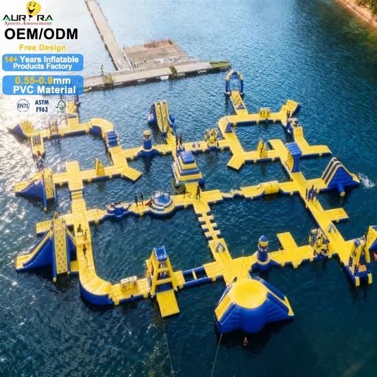 Commercial Inflatable Water Park Obstacle Course Trampoline Outdoor - Image 1