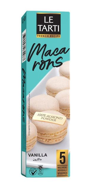 French Macarons Cakes and Waffles Packaging Type Box, Snack Box Packaging Size 1 kg, 100 g, 5 kg, 500 g Features Fair Trade, Halal, Without Colourants - Image 3