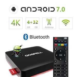 Android 7.0 TV Box Ott Set Top Box 4K CPU 4 Origin China Resolution 4K Flash 8GB/16GB RAM DDR3-1GB/2GB Model NO. - Image 1