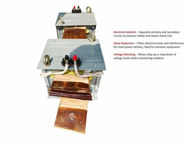 Electrical Isolation Transformer, Three Phase Power 200 kVA Material copper Phase Three Phase Power Rating 12 kVA Type of Isolation Transformers Power Line Isolation - Image 2