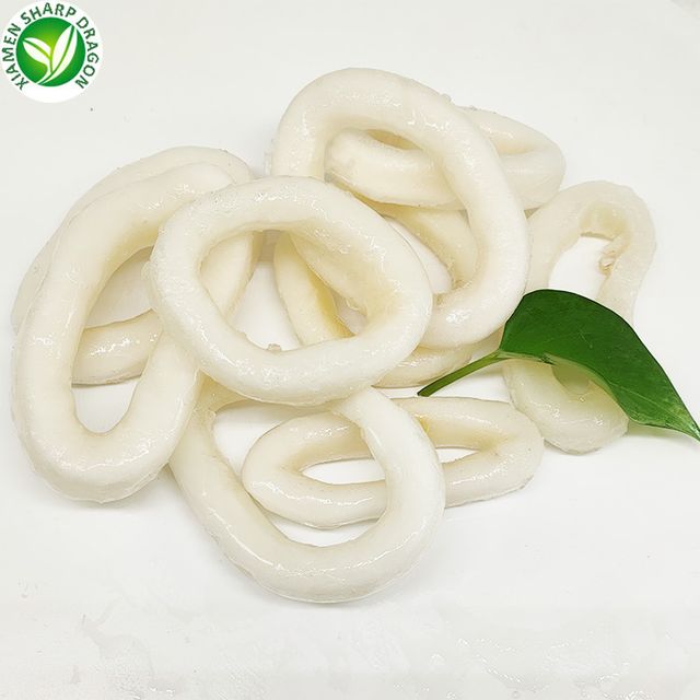 Frozen Fresh Raw Squid Calamari Ring skin on 3-8cm Pacific West White bbq IQF Sea Food Sotong Bulk Packaging for online sale - Image 5