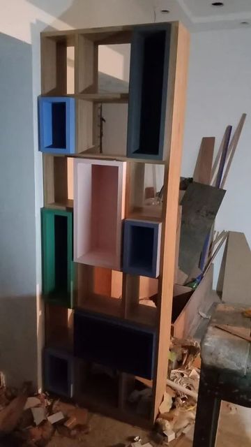 Partition Color Multi Material Wooden Appearance - Image 1
